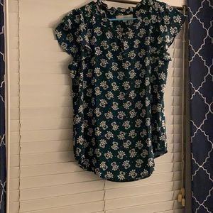 Hunter green professional shell with pattern